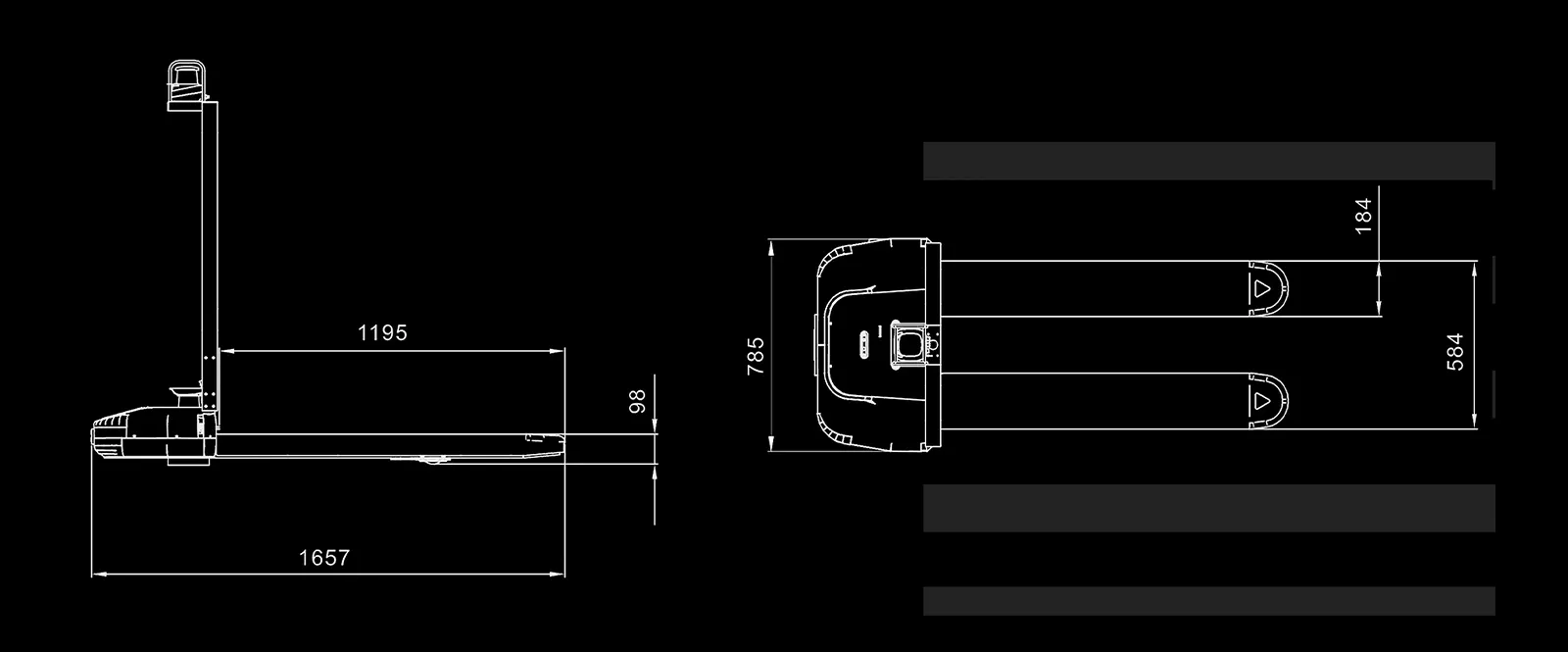 1.0Ton AGV Pallet Truck