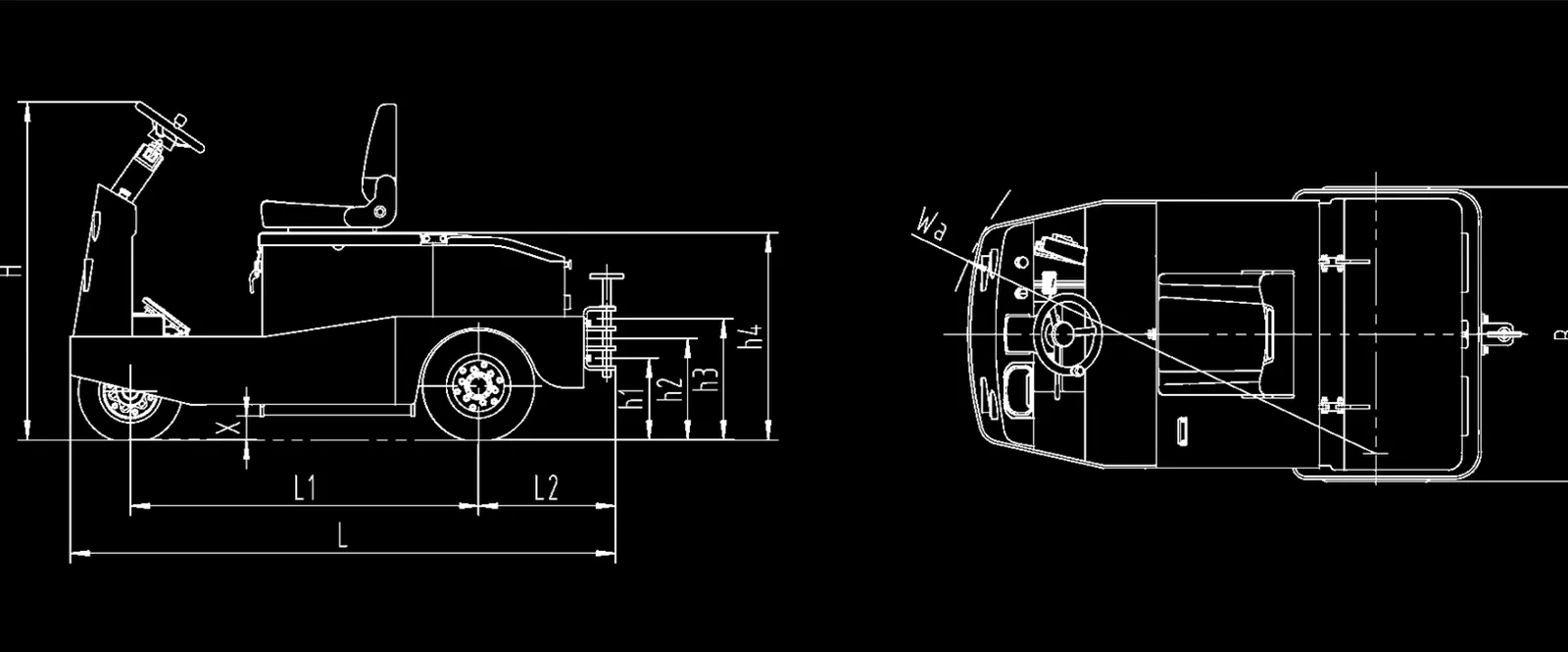 3.0Ton Electric Tow Tractor