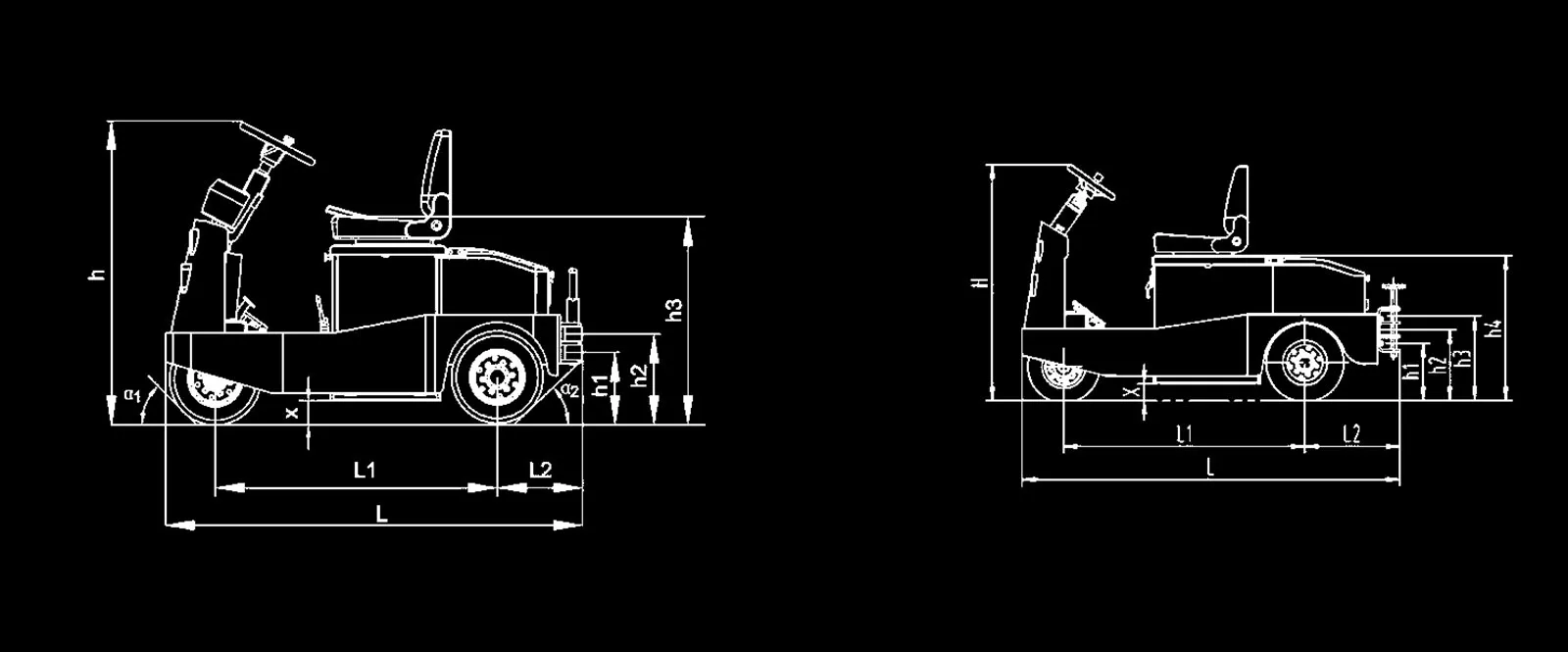 5.0Ton 6.0Ton Electric Tow Tractor