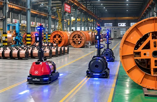 Smart Automation: AGV Pallet Truck for Bobbin Transport