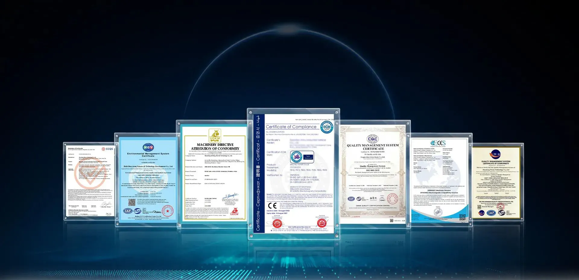 Certified to International Standards2