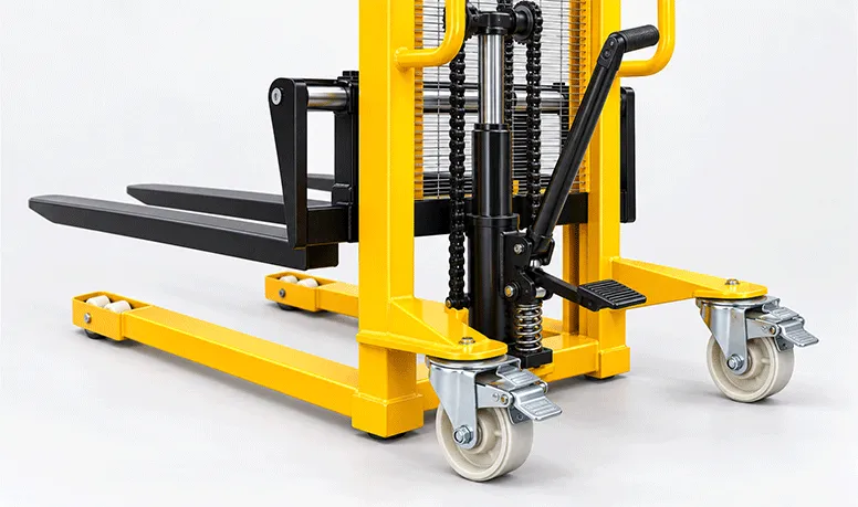 Manual Stacker with Adjustable Forks
