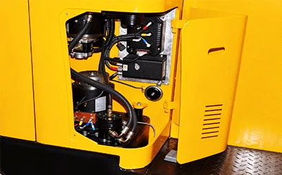 Vertically mounted drive motor